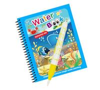 Wsdsgz Childrens Water Activated Coloring Books Portable Spill Proof Educational Activity Set Developing Hand Eye Coordination Reusable Water Coloring Books