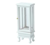 Wsdsgz Classical Miniature Glass Door Cabinet Enhances Realistic Lookings for Various Dollhouses Setting Landscape Furniture Glass Door Display