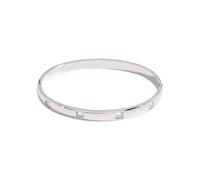 Wsdsgz Elegant Curved Bangle Stainless Steel Stackable Simple Jewelry Stylish Everyday Wear Unisex Accessory Minimalist Stainless Steel