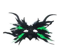 Wsdsgz Feathered Ravens Masquerades Venetians Halloween Christmas Cosplay Party Half Face Eye Cosplay Props Mardi Gras