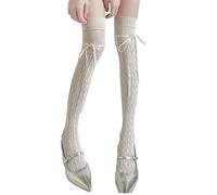 Wsdsgz Fishnets Stockings Ballet Laced Up Thigh Highs Stockings Nylon Over The Knee Socks For Women Girls Laced Up Thigh Highs