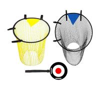 Wsdsgz Foldable Soccer Training Net Quick Setup Elastic Corner Straps Durability Oxford Cloth for Backyard or Field Drills Soccer Skills Accuracy Trainer