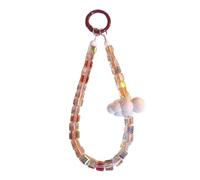 Wsdsgz Glass Beads Wrist Wear Delicate Phone Pendant Charmings Charm Crystal Charm Cloud Pattern for Phones Crystal Chain