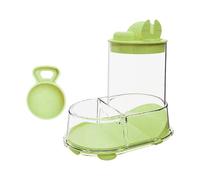 Wsdsgz Hamster Feeding Systems Automatic Food Releases Mechanism Small Animal Clear Dish Bowl Dispenser for Auto Dispensing Pet Bowl