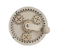 Wsdsgz Hand Crank Gear Activity Board STEM Learning Toy For Kids Ages 3+ With Natural Wood Construction Classroom STEM Demonstration Tool