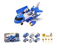 Wsdsgz Interactive Transport Playset with Realistic Vehicles Promoting Cognitive Growth Cargo Plane Toy Set Alloy Model