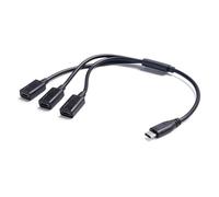 Wsdsgz Male to 3 Female Splitter for Fast Charging and Data Sync Supports Multiple Devices Simultaneously Type C Splitter