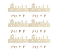 Wsdsgz Miniature Dollhouses Display Hooks Accessory 1/12 Scale Realistic Zakka Wood Display Hooks Miniature Accessories