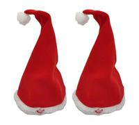 Wsdsgz Pack of 2 Musical Dancing Santa Hat Battery Powereds Automatic Swing Christmas Party Builts in Music for Family Gatherings Singing Dancing Santa