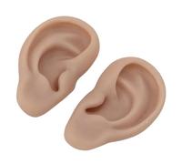 Wsdsgz Realistic Silicone Ear Prosthetics for Medical Training Beauty Courses & Art Projects Realistic Soft Silicone Ear Pair