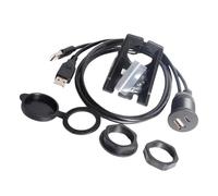 Wsdsgz Reinforced USB2.0 A Male To USB Female And Type C Adapter Cable 1M For Car Motorcycle Marine Equipment USB Extension Cable With Double Connectors