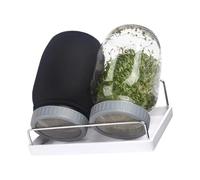 Wsdsgz Space Efficient Complete Indoor Germination Growing Systems With 2 Jar Capacity And Reusable Sprouting Lid For Seedling Indoor Sprouting