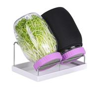 Wsdsgz Space Efficient Complete Indoor Germination Growing Systems With 2 Jar Capacity And Reusable Sprouting Lid For Seedling Indoor Sprouting