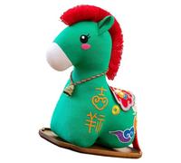 Wsdsgz Traditional Horse Plush Doll Symbolizing Prosperity Family Celebration Cultural Decor Home Decoration Plush