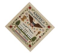 Wsdsgz US 250th Anniversary Crossing Stitching Set Pattern Commemorative Embroidery Gift Patriotic Set Beginner Crossing Kit