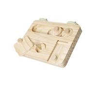 Wsdsgz Wooden Parrots Enrichment Puzzle Toy Combining Foraging Challenge and Climbing Exercise Features for Bird Cage Decors Wooden Parrots Perch with Removable Parts