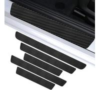 WSDUILA 5 pcs car door sill protector for Toyota Proace City 2000-2023 2024 2025, Carbon Fiber car door sill protector strips, Anti Scratch Bumper Protector Film