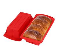 Wsetyy 2Pcs Loaf Tins for Baking Non Stick, Large Loaf Pan Moulds, Silicone Bread Tin Mould for Baking Tray, Oven Air Fryer Dishwasher Safe