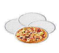 Wsetyy 4Pcs Pizza Trays for Baking,12in Mesh Pizza Screen, Baking Sheet Pizzas Pan for Oven, Non-Stick Dishwasher Safe