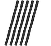 Wsetyy 5Pcs Silicone Oven Rack Protectors, Heat Resistant Oven Rack Guards, Silicone Oven Rack Covers Oven Shelf Protectors (Black)