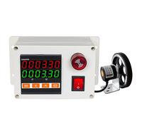 Wsexyy Digital Length Meter Counter, Rotary Encoder with Rolling Wheel and Buzzer, 0-999999 Counting Range, Cable Wire Length Meter Counter for Cable Fishing Line Silk Thread Wire