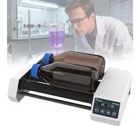 Wsexyy Lab Roller Mixer, 4 Rollers Digital Tube Roller Mixer, 20-80rpm Speed Adjustable Mixer, 1min-23h59min Timer and Continuous Modes, for Chemical and Biological Laboratory Testing