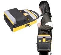 Wsexyy Portable AED Storage Bag, AED Defibrillator Storage Bag, Medical Bag with Adjustable Shoulder Straps & Reflective Strips, for Home, Office, Public Places