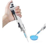 Wsexyy Single Channel Pipettor, Lab Micropipette with 5ml Pipette Tips, 0.5ml-50ml Continuous Pipettes, 5 Gears Adjustable Volume, for Chemical, Scientific Research