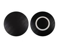 WSFDJX Wood Lazy Susan Turntable,Natural Or Walnut,50-60-70-80-90cm 360° Rotating Round Swivel Tray,Solid Wood Lazy Susan Organizer(Black,70cm(28in))