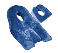 WSFYTAM Face Down Pillow for Sleeping for Eye Surgery Recovery,Prone Pillow with Hole for Vitrectomy Or Retinal Surgery - Home Massage,Blue