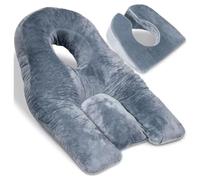 WSFYTAM Face Down Pillow for Sleeping for Eye Surgery Recovery,Prone Pillow with Hole for Vitrectomy Or Retinal Surgery - Home Massage,Grey