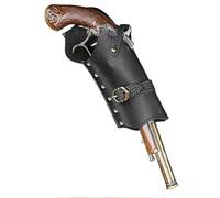 WSFZEG Retro Medieval Flintlock Holster, Steam Western Cowboy Pistol Gun Holster Mini Pistol Bag Pouch Piracy Cowboy Costume Kit Revolver Accessory