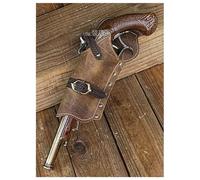 WSFZEG Retro Medieval Flintlock Holster, Steam Western Cowboy Pistol Gun Holster Mini Pistol Bag Pouch Piracy Cowboy Costume Kit Revolver Accessory