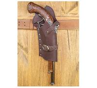 WSFZEG Retro Medieval Flintlock Holster, Steam Western Cowboy Pistol Gun Holster Mini Pistol Bag Pouch Piracy Cowboy Costume Kit Revolver Accessory