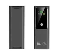 WSGDSG 100W Fast Charging Laptop Power Bank 20000mAh, Portable Charger With Screen, 2 Type-C And 1 USB, External Battery Pack for Travel Camping, Can be Taken On Planes(Color:Black)