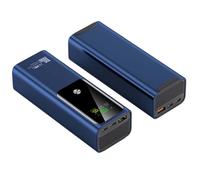 WSGDSG 20000mAh Laptop Power Bank, 100W Fast Charging Portable Charger, 2 Type-C and 1 USB, Extra Battery Pack, Can Be Taken on Planes, Compatible With Smartphone, Tablet, Cameras(Color:Blue)