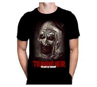 WSH - The Art of Terror - Clown Gore Modern Horror Halloween Film Fan Merchandise Men's Black T-Shirt by Peter Panayis