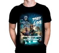 WSH - They Live Bubblegum - Horror Sci-Fi Action Slasher Movie Black Mens T-Shirt