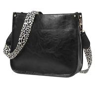 Wshads Women's Shoulder Bag, Women's Crossbody Bag, Vegan Leather Tote Bag, Multifunctional Pocket, With Detachable/adjustable Shoulder Strap, 12inch*10inch,black