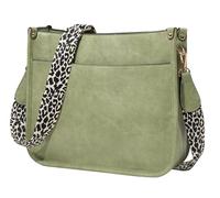 Wshads Women's Shoulder Bag, Women's Crossbody Bag, Vegan Leather Tote Bag, Multifunctional Pocket, With Detachable/adjustable Shoulder Strap, 12inch*10inch,green