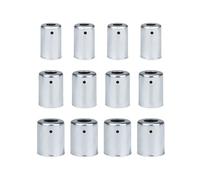 Wshao store 12pcs/lot, #6#8#10 R12 A/C Metal Steel Crimp Ferrule Fitting Assortment For Standard Barrier Hydraulic Hose Crimper Ferrules