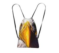 WSHFFILO American Bald Eagle printed Storage bag with a drawstring backpack Drawstring strap pack Gym Bag