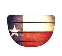 WSHFFILO American Flag Pattern printed Flannel semi-circular floor mat Washable door mat