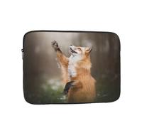 WSHFFILO Animal Fox Pattern printed Laptop Case Portable Laptop Bag Laptop Organiser