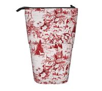 WSHFFILO Animal Wilderness Bear Deer Printed Pencil Telescopic Expandable Pen Pouch