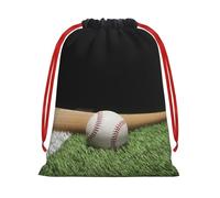 WSHFFILO Baseball Sports Field printed Drawstring Gift Bag Decoration Gift Wrap Bags