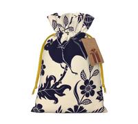WSHFFILO Bat Print printed Bag Jute Drawstring Gift Bag