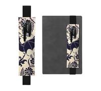 WSHFFILO Bat Print Printed Leather Pen Holder Bookmark Pencil Case