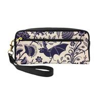 WSHFFILO Bat Print Printed Pencil Case Small Makeup Bag Portable Stationery Pouch