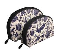 WSHFFILO Bat Print Printed Portable Bags Clutch Pouch Makeup Bag